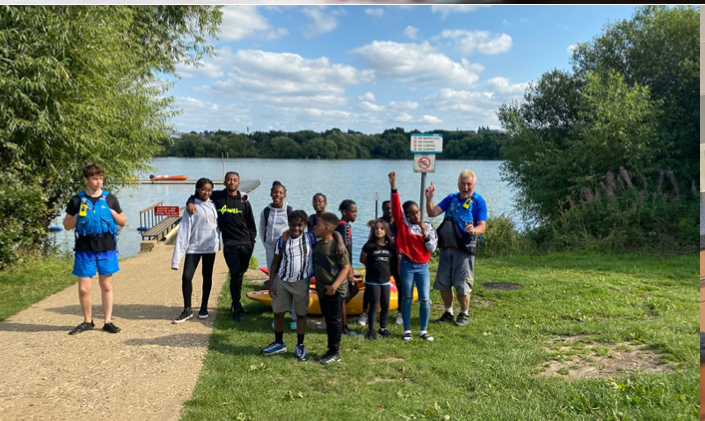 Young people playing sports at the Summer Programme